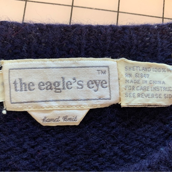 Pleated skirt with matching hand knit sweater, size 8, Eagle’s Eye - Picture 3 of 4